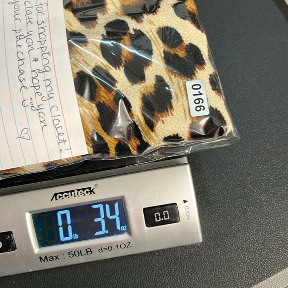 Vintage 90s leopard print crop top Necessary Objects Ady Gluck-Frankel large - Picture 8 of 8